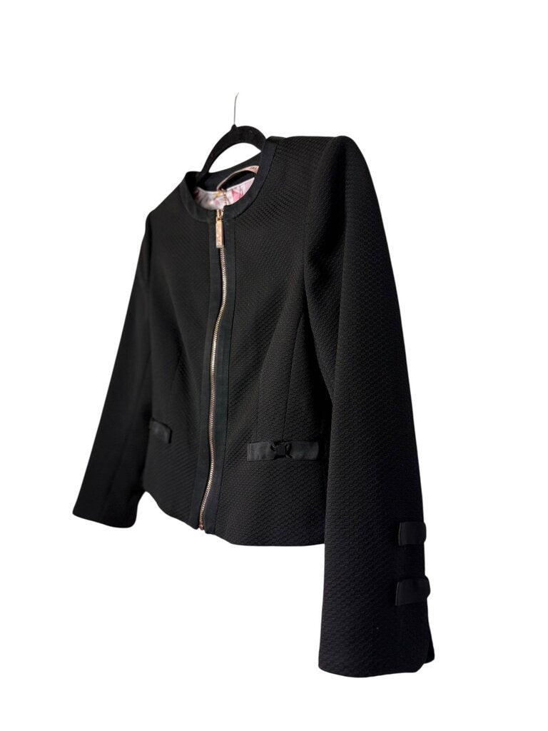 TED BAKER CROPPED BOW JACKET