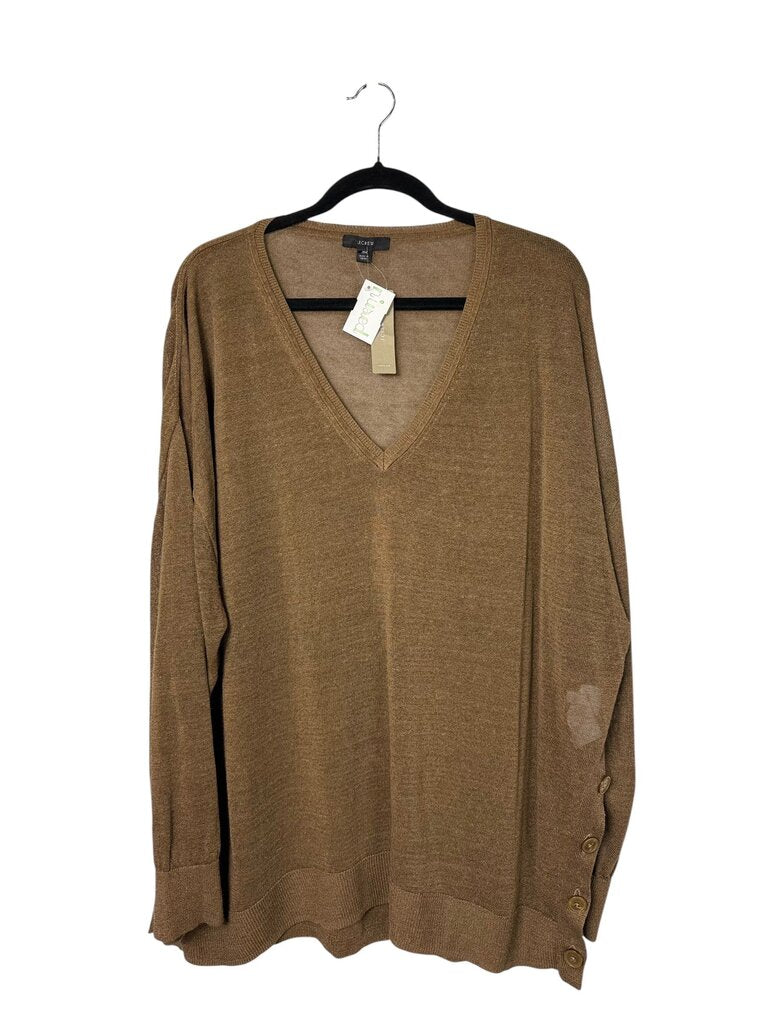J. CREW LINEN BLEND SWEATER