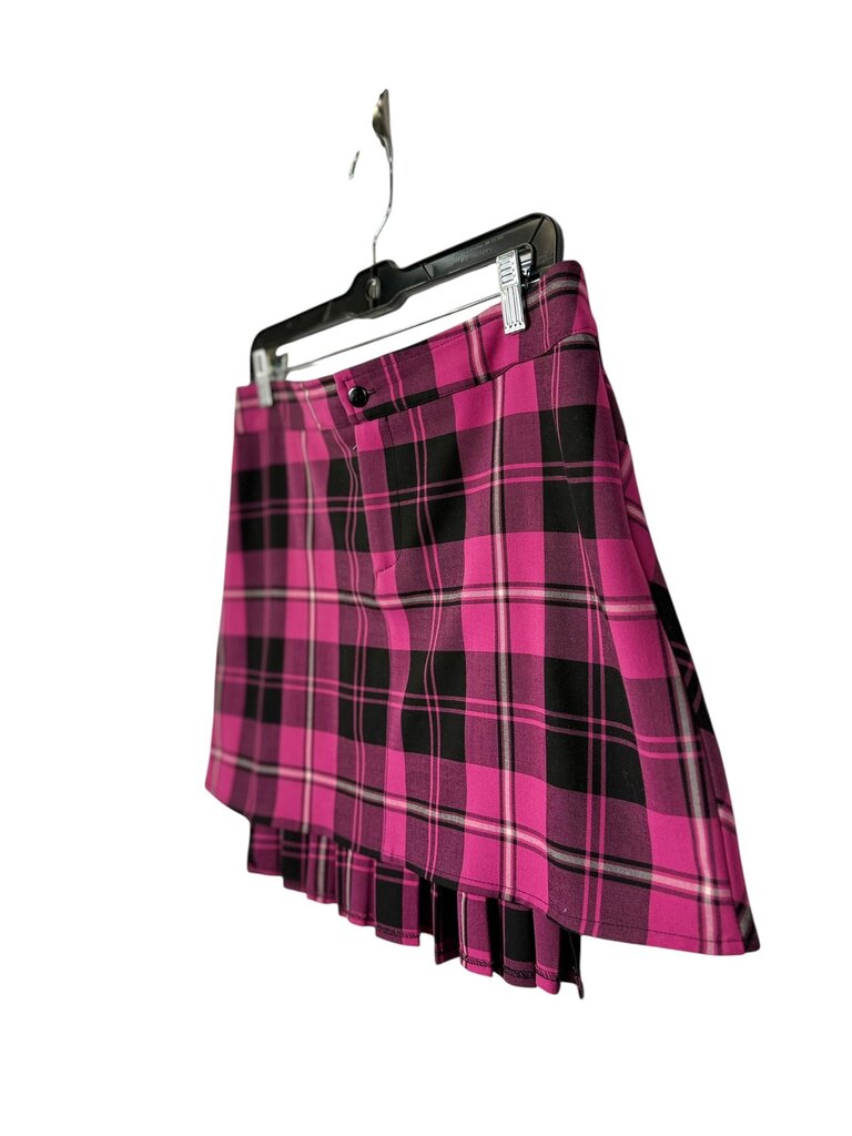 CATERINA LUCCHI PLAID PLEATED MINI SKIRT
