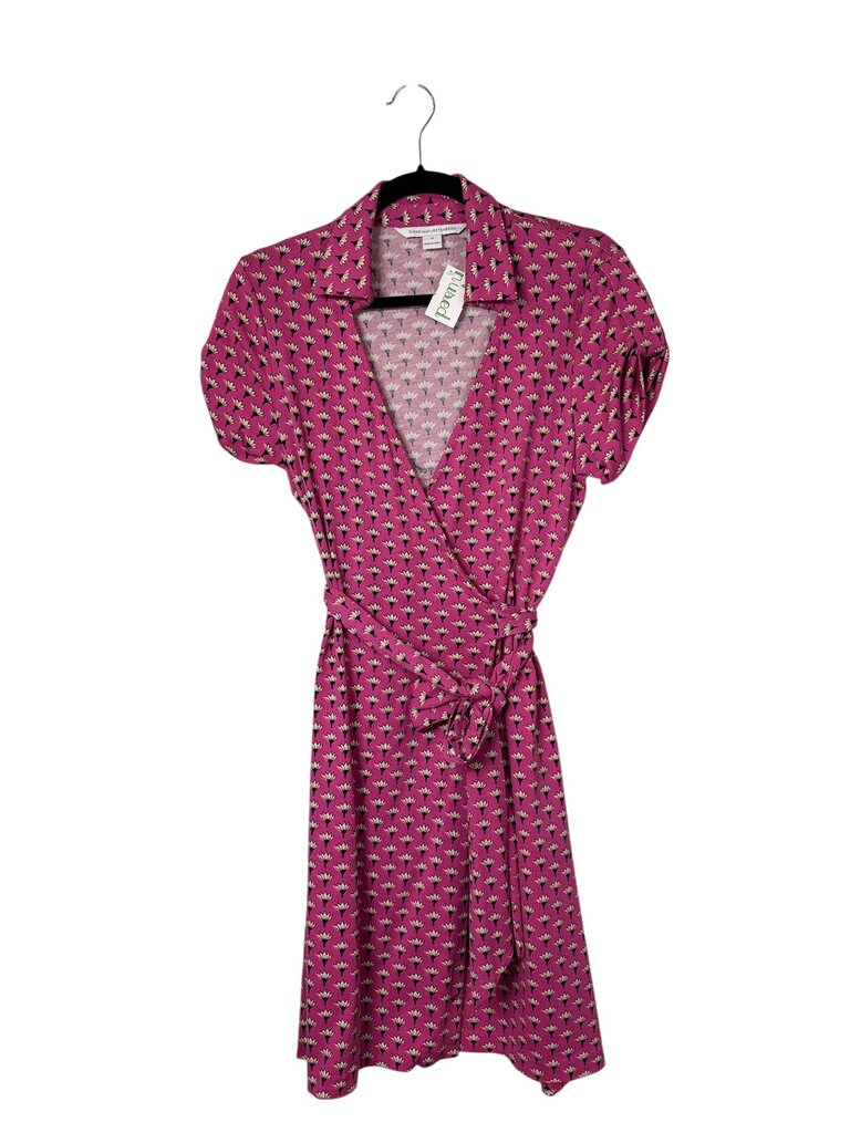 DIANE VON FURSTENBERG FLORAL WRAP DRESS