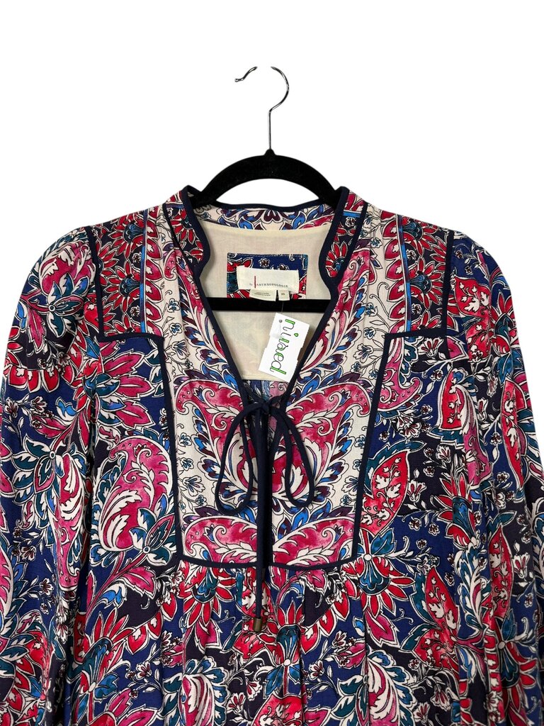 ANTHRPOLOGIE PAISLEY SMOCK DRESS