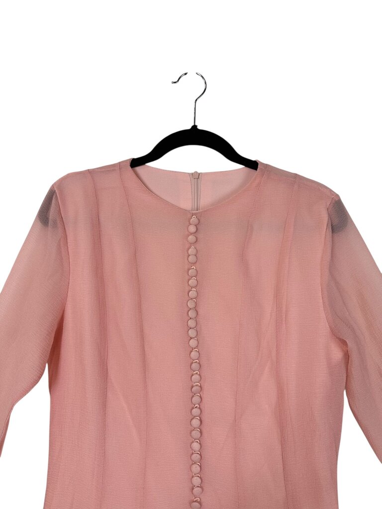 SUNFERE FLARE SLEEVES/HEM BUTTON DRESS