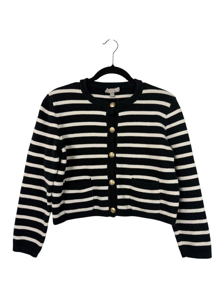 J. CREW EMILLE STRIPED CARDIGAN