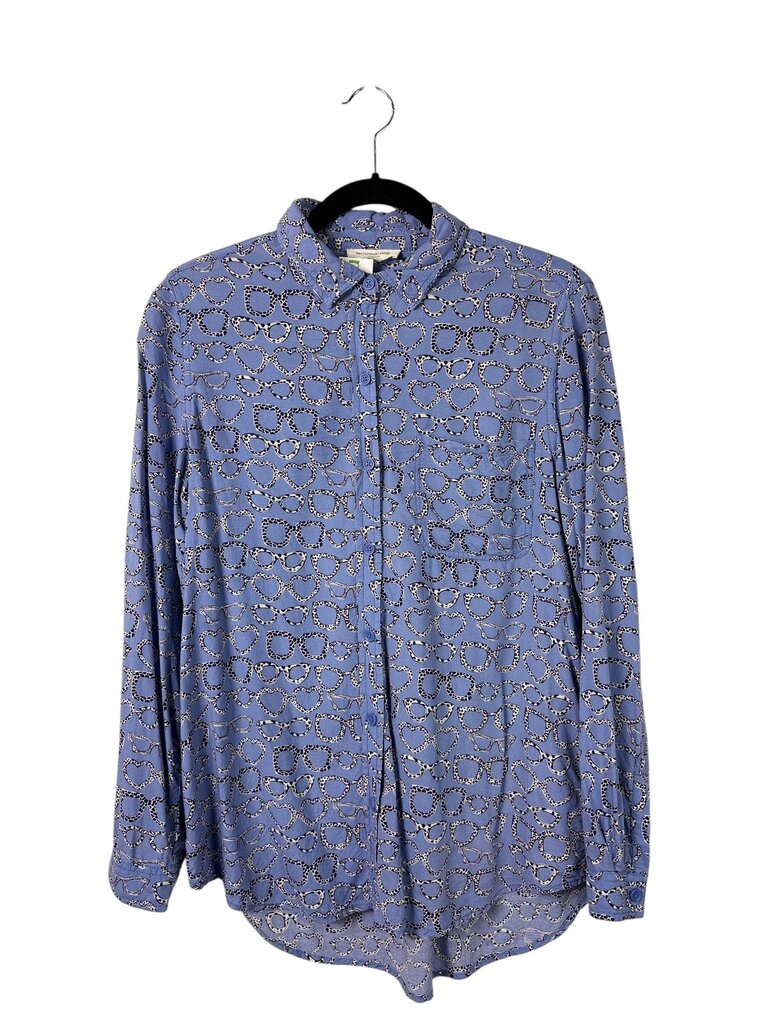 BEACHLUNCHLOUNGE EYEGLASS PATTERN BLOUSE