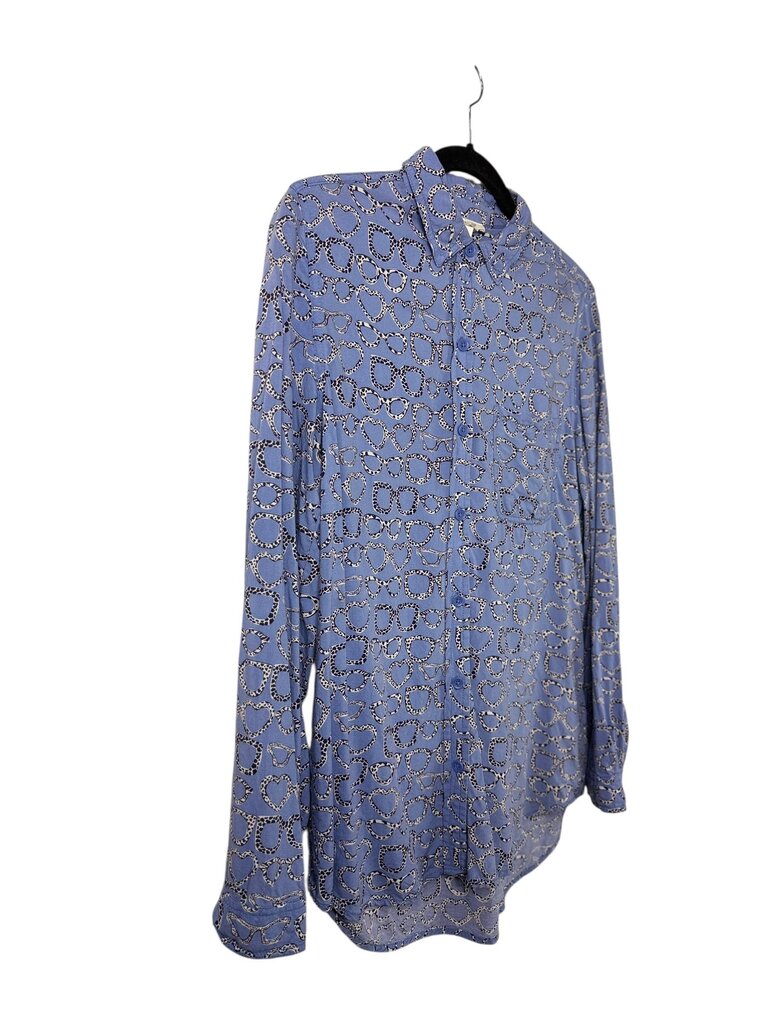 BEACHLUNCHLOUNGE EYEGLASS PATTERN BLOUSE