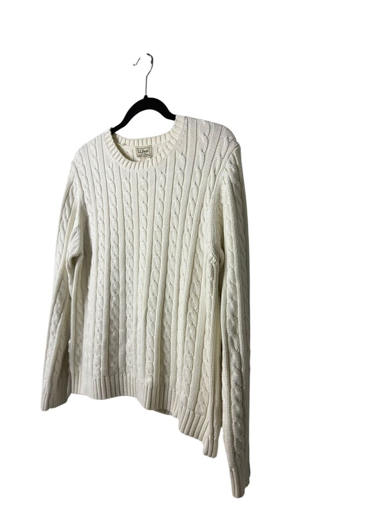 LL BEAN CABLE KNIT SWEATER