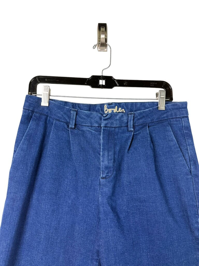 BODEN HIGH RISE PLEATED JEANS