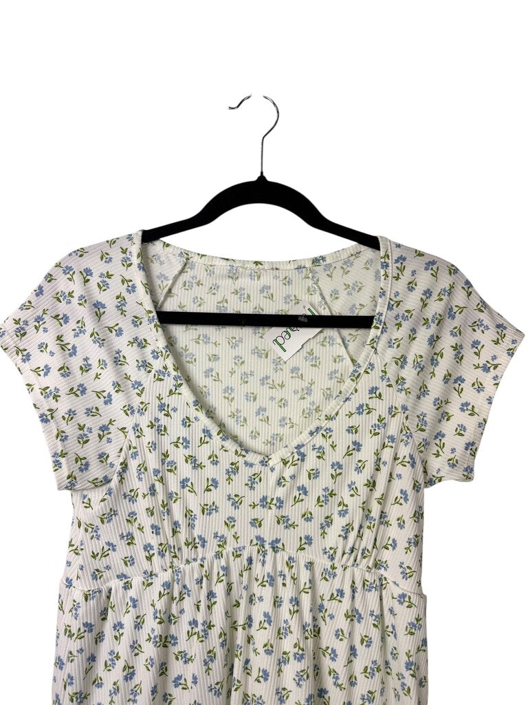 FLOWER PATTERN BABYDOLL DRESS