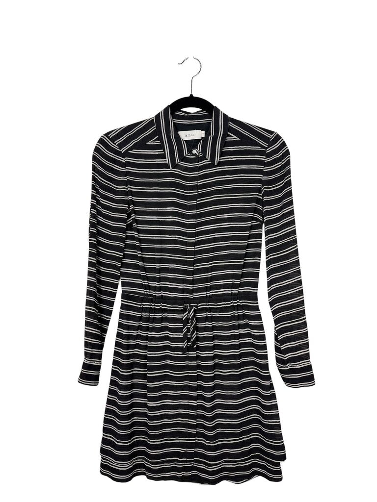 A.L.C SILK STRIPED DRESS