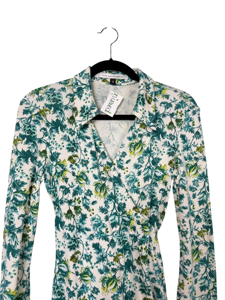 DIANE VON FURSTENBERG FLORAL WRAP DRESS