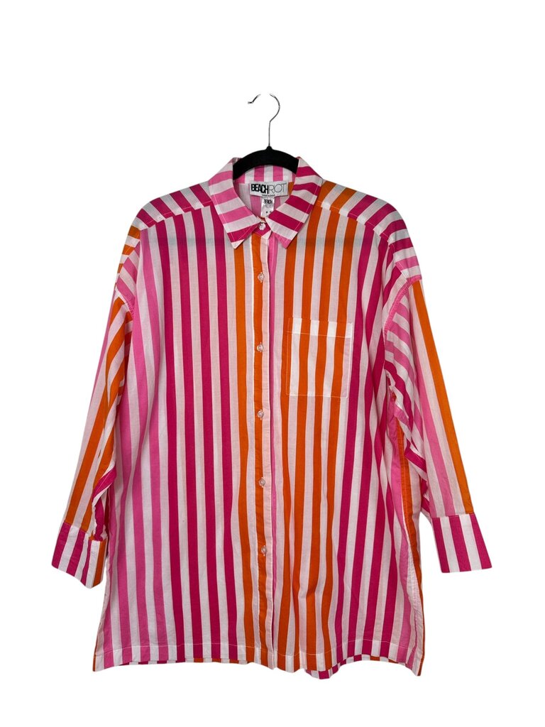 BEACHRIOT STRIPED BUTTON DOWN