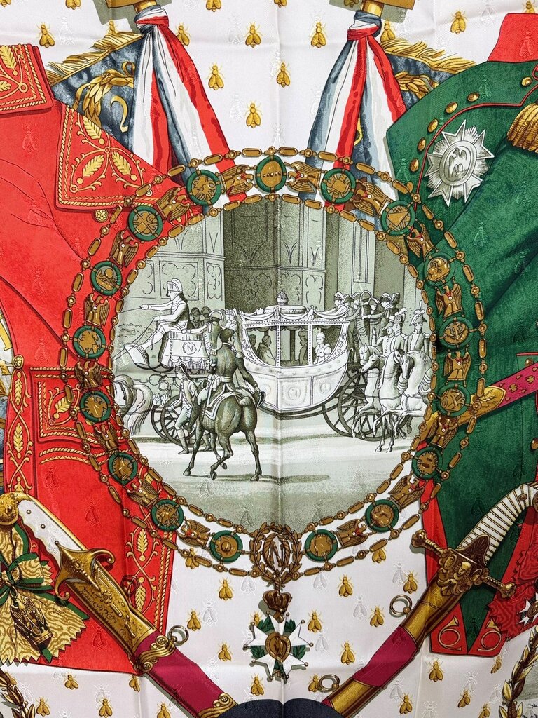 HERMES NEPOLEON SILK SCARF