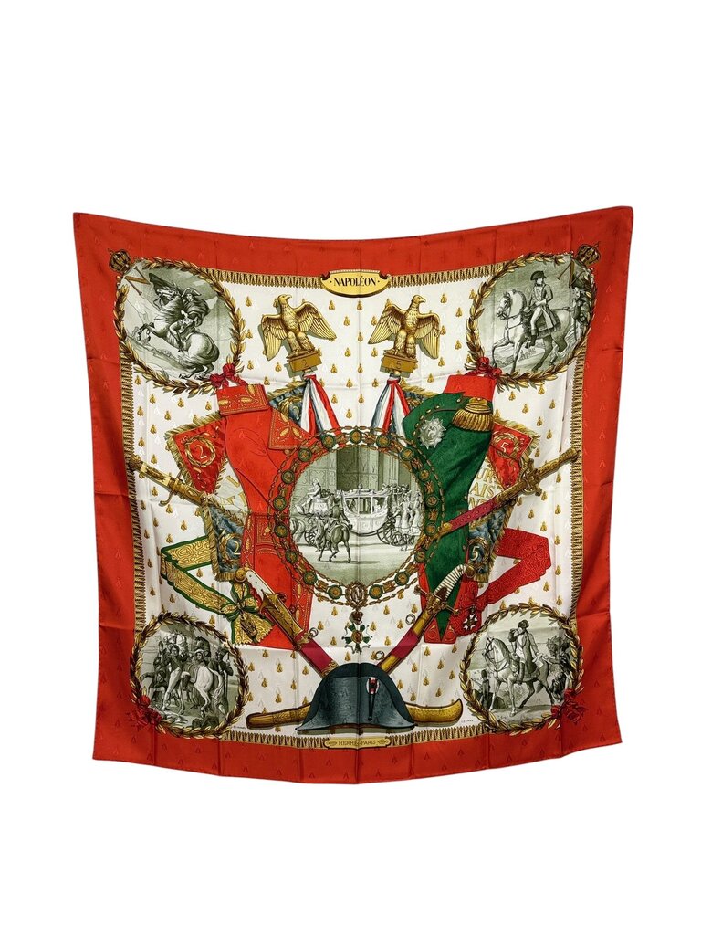 HERMES NEPOLEON SILK SCARF