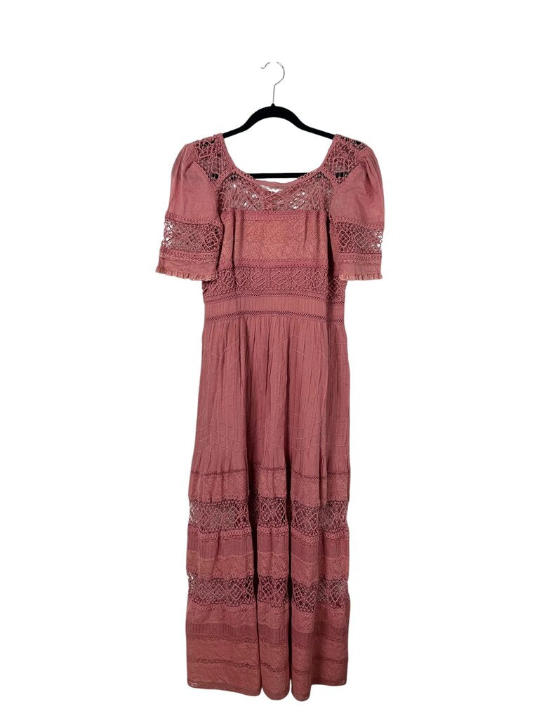 free people crochet maxi dress FREE PEOPLE CROCHET LACE MAXI DRESS