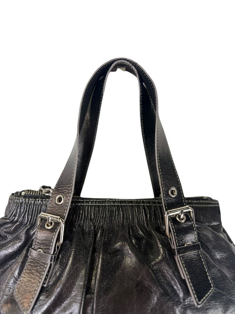 KENNETH COLE SMALL LEATHER SHOULDER BAG
