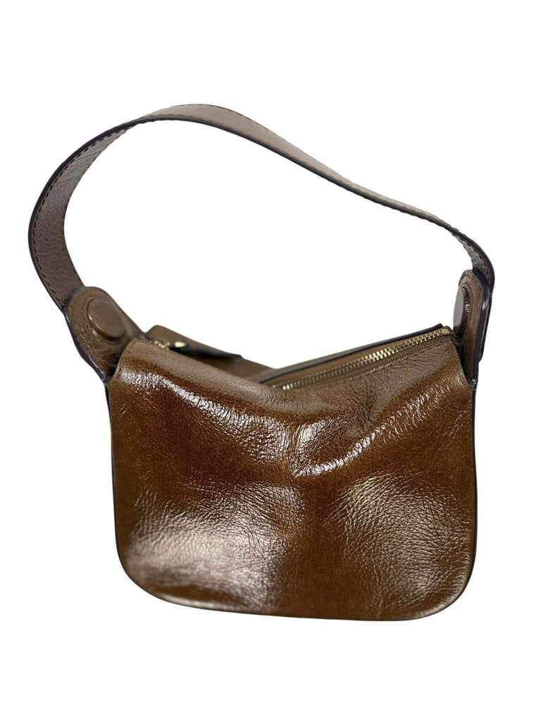 MADEWELL SCUPLTED METAL WRISTLET BAG