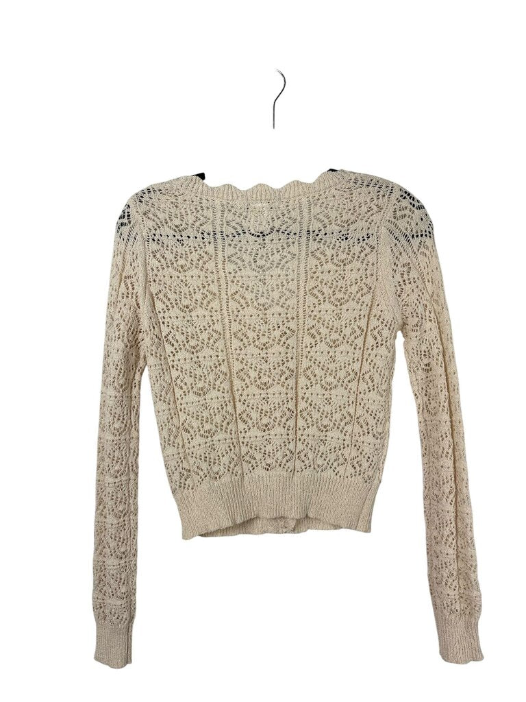 COTTON EMPORIUM CROCHET BUTTON CARDIGAN