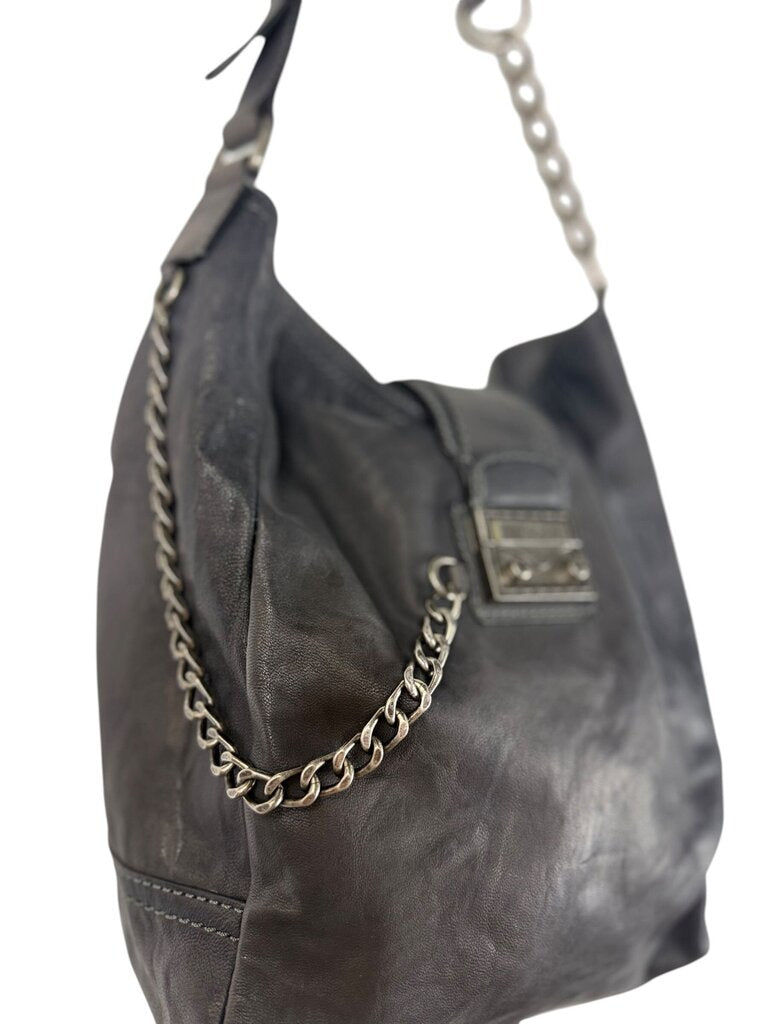 FRYE ELLA LEATHER CHAIN HOBO