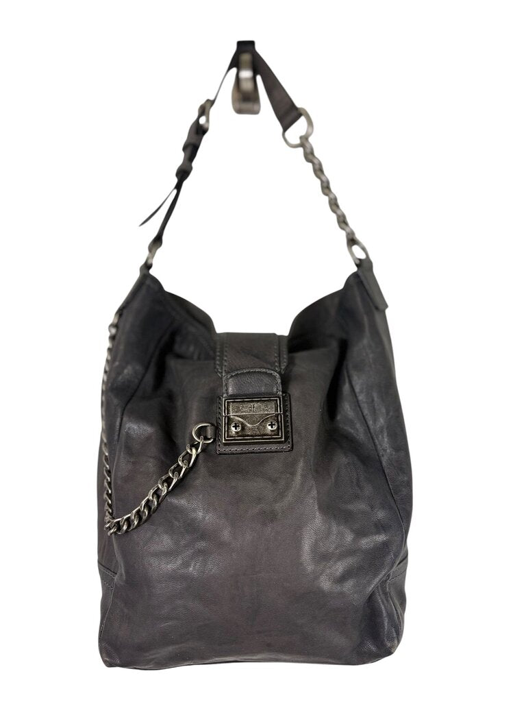 FRYE ELLA LEATHER CHAIN HOBO