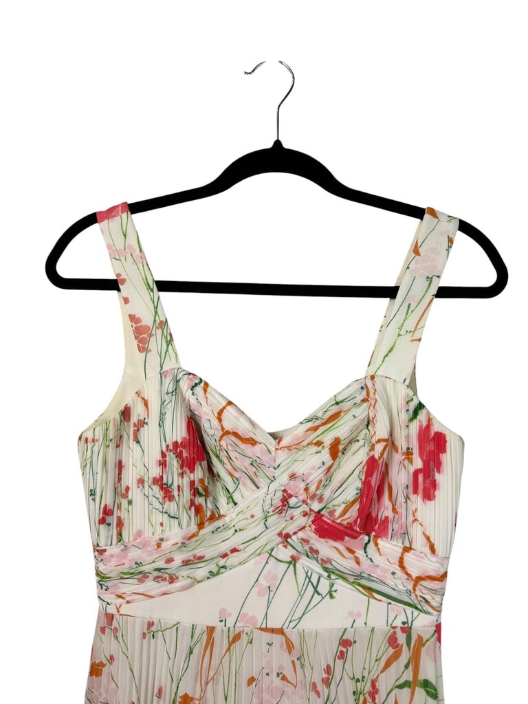 KAREN MILLEN FLORAL PLEATED DRESS