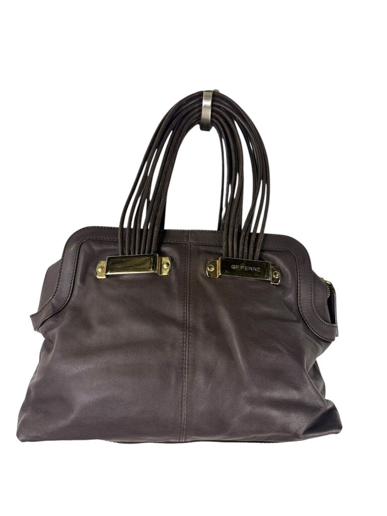 GF FERRE LEATHER HANDBAG