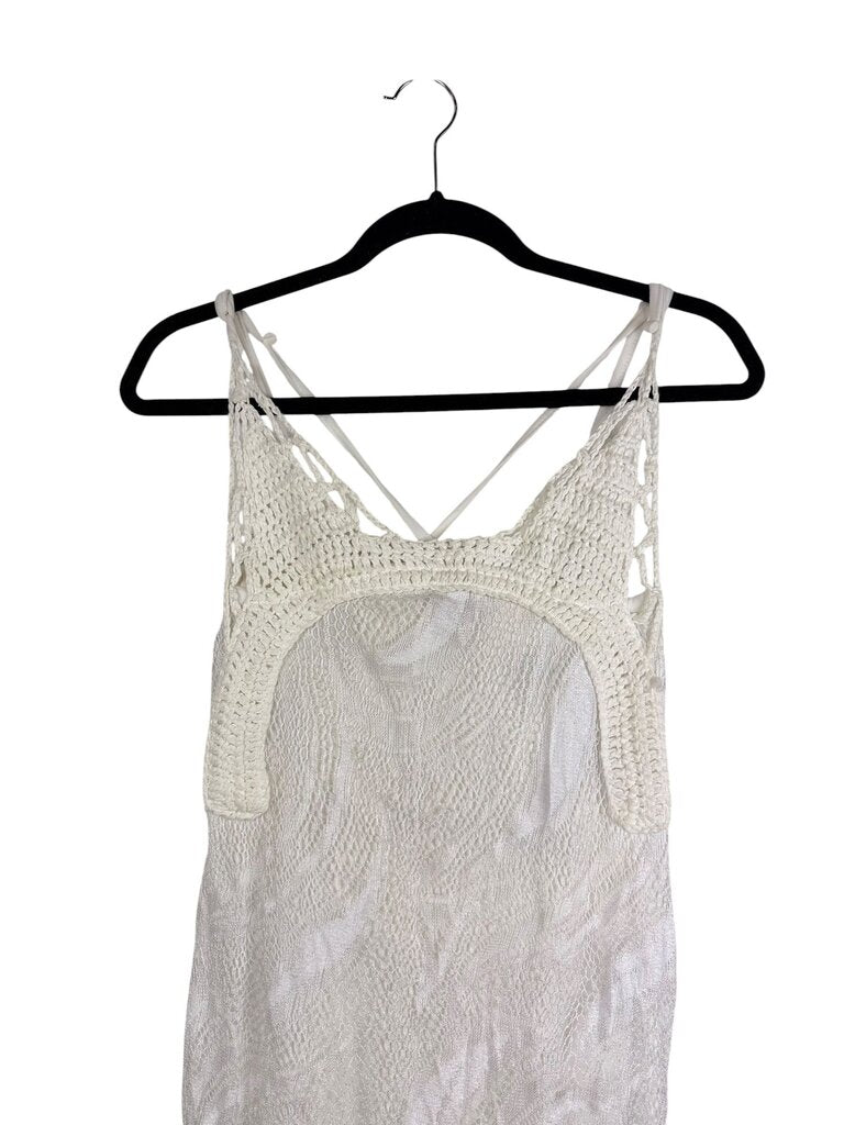 SAVE THE QUEEN CROCHET & LACE MAXI DRESS