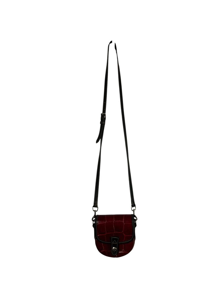 DOONEY & BURKE FLAP LEATHER CROSSBODY