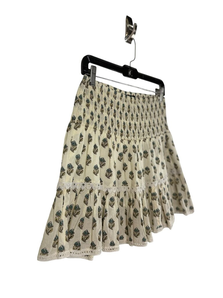 MADISON MATHEWS FLORAL MINI SKIRT