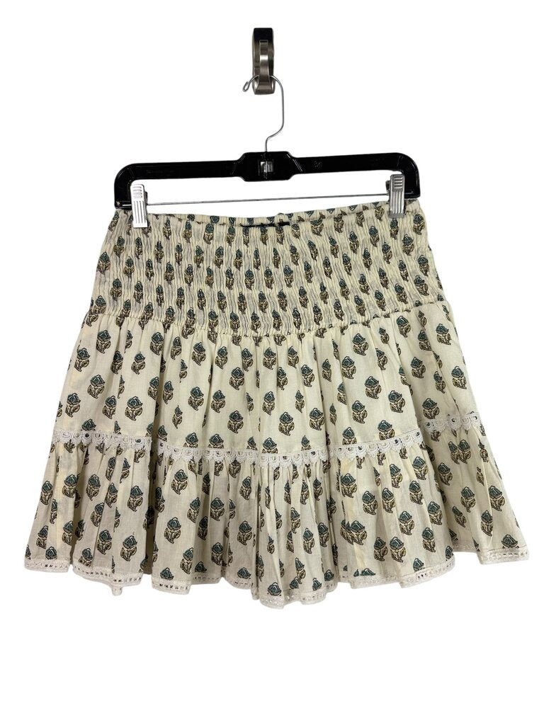 MADISON MATHEWS FLORAL MINI SKIRT