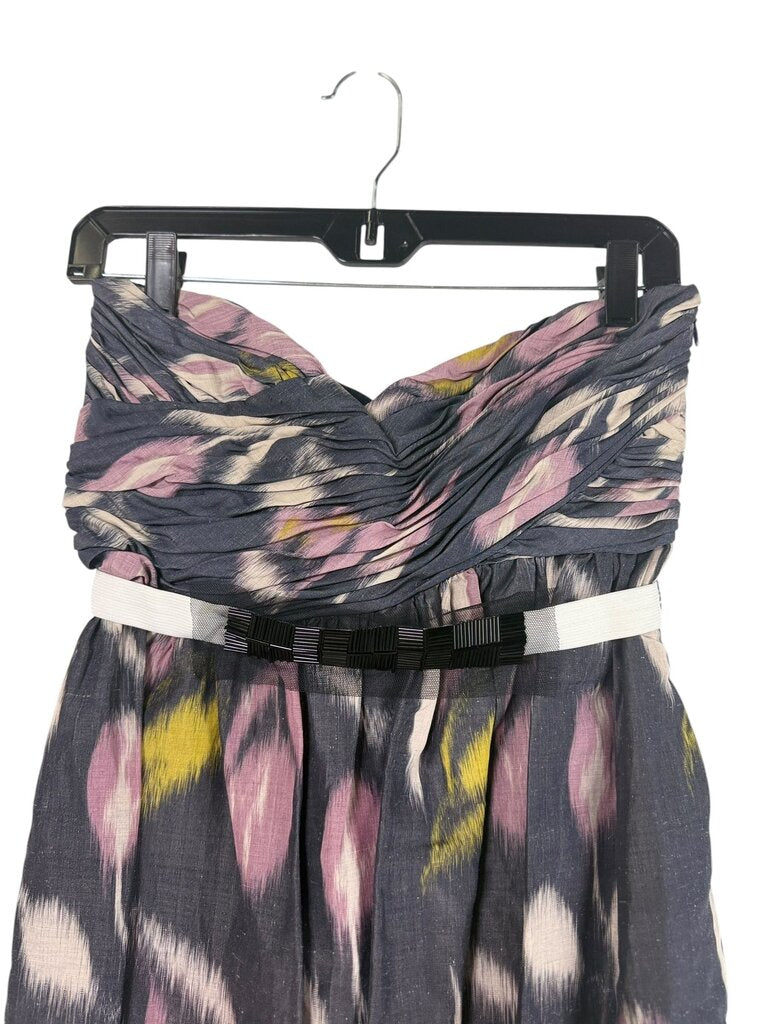 VERA WANG RUCHED BELTED DRESWS