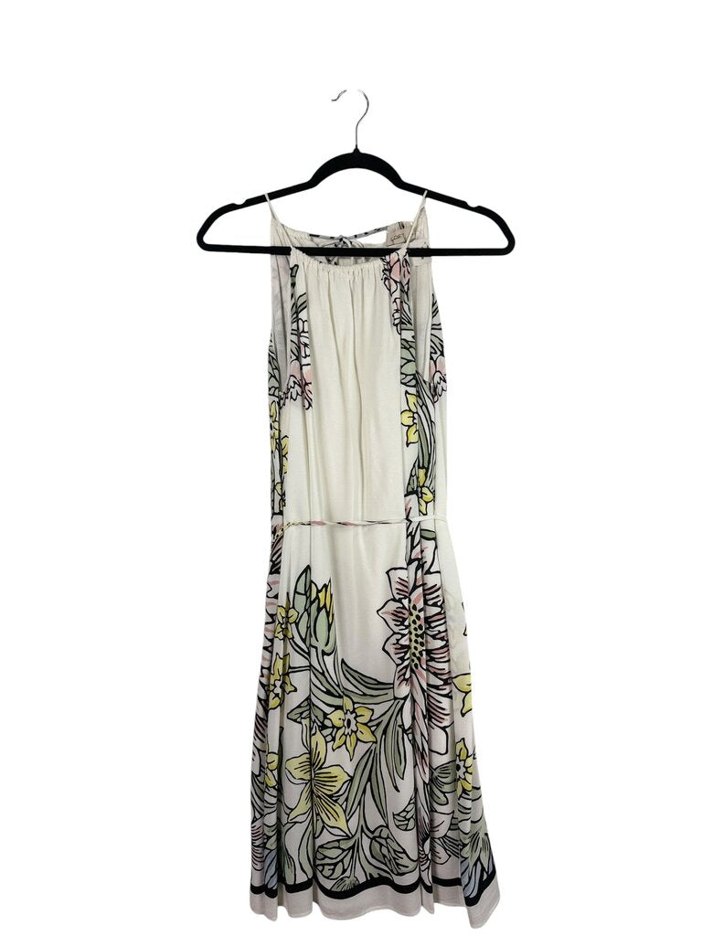 LOFT DAFFODIL PATTERN MIDI DRESS