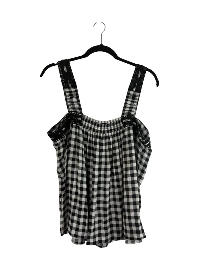 TORRID GINGHAM TIE BLOUSE
