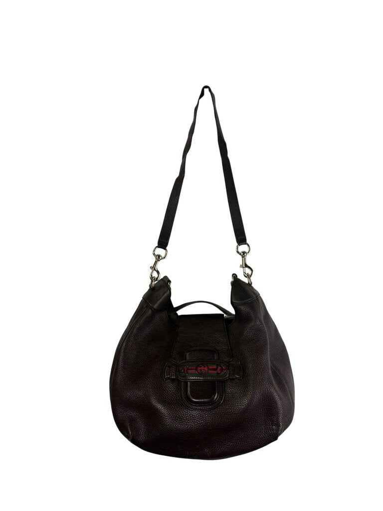 GUCCI PEBBLE LEATHER HOBO BAG