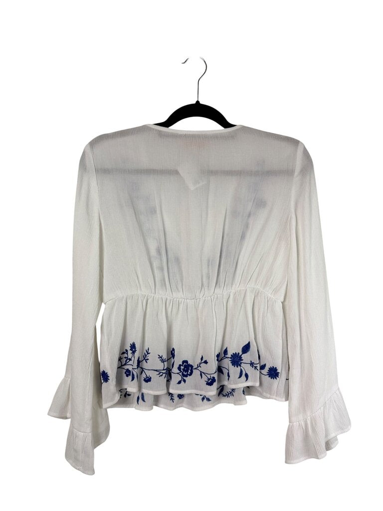 AUDREY PARKS EMBROID SMOCK BLOUSE