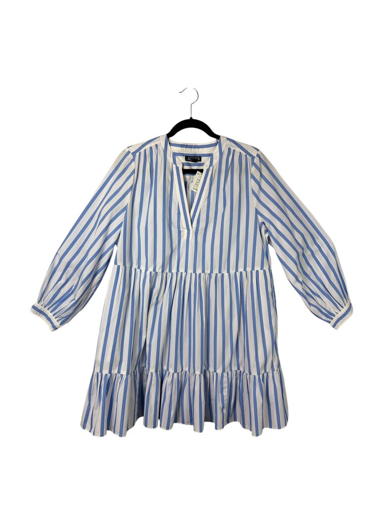 white christmas dresses J.CREW STRIPED TIERED DRESS