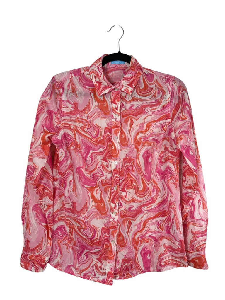 J.MCLAUGHLIN MARBLE PRINT BUTTON DOWN