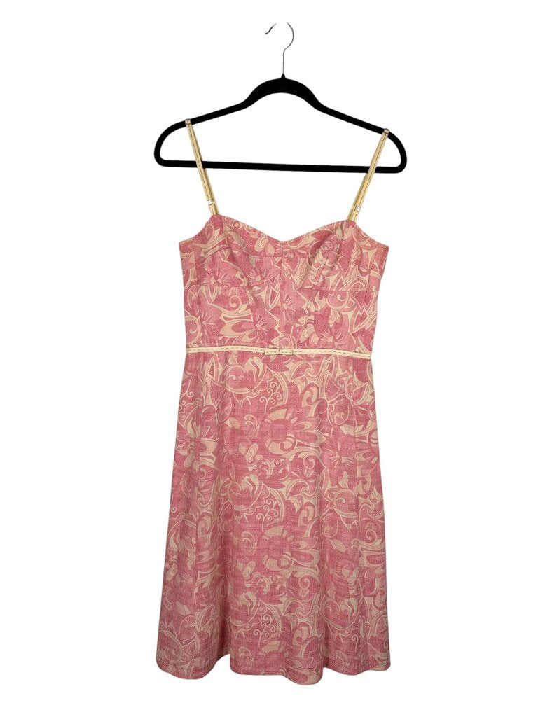 BUSTIER PAISLEY BELTED DRESS