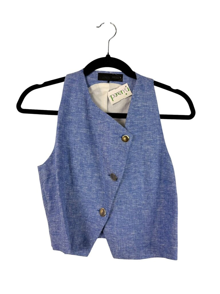 ZARA ASYMMETRICAL BUTTON VEST