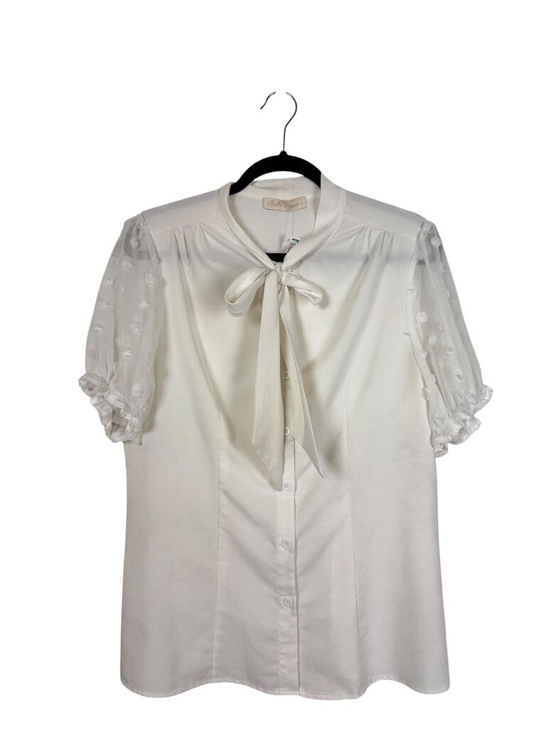 BELLE POQUE PUSSYBOW BUTTON DOWN