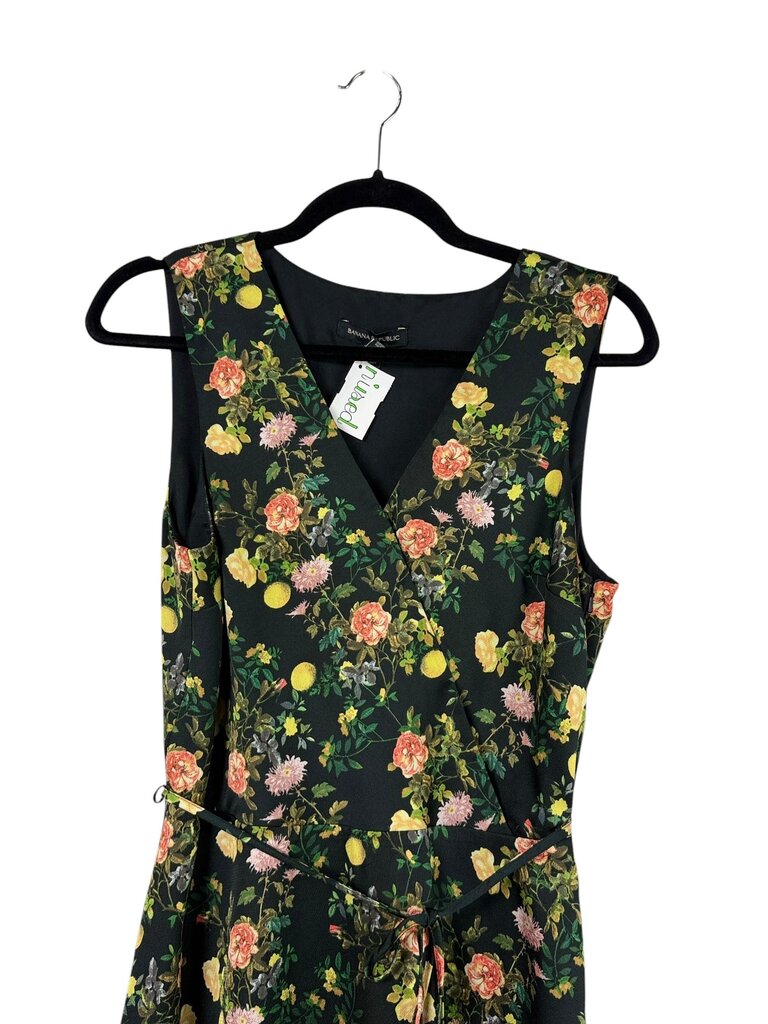 BANANA REPUBLIC FLORAL BELTED DRESS