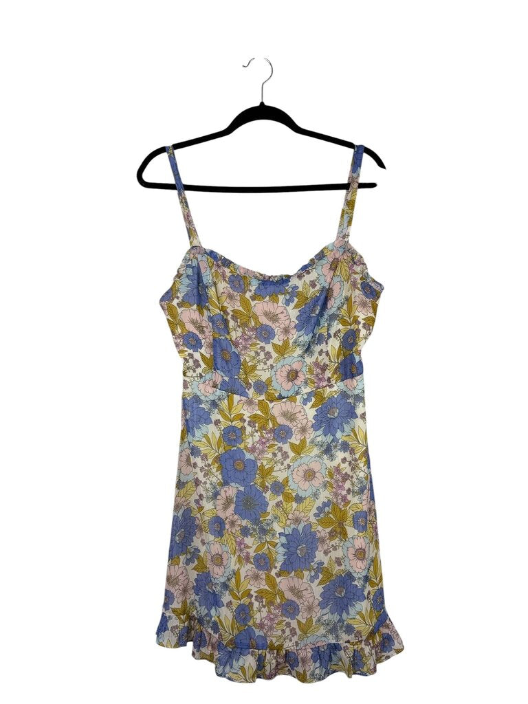 LUSH FLORAL CHIFFON DRESS