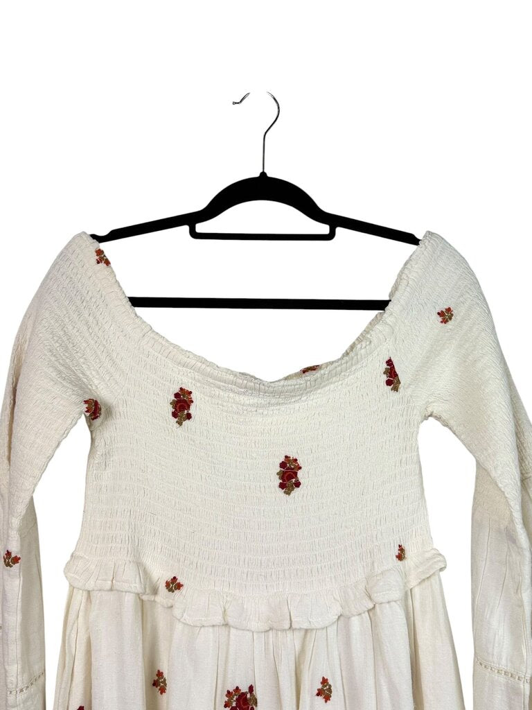 FREE PEOPLE FLORAL SMOCK DRESS