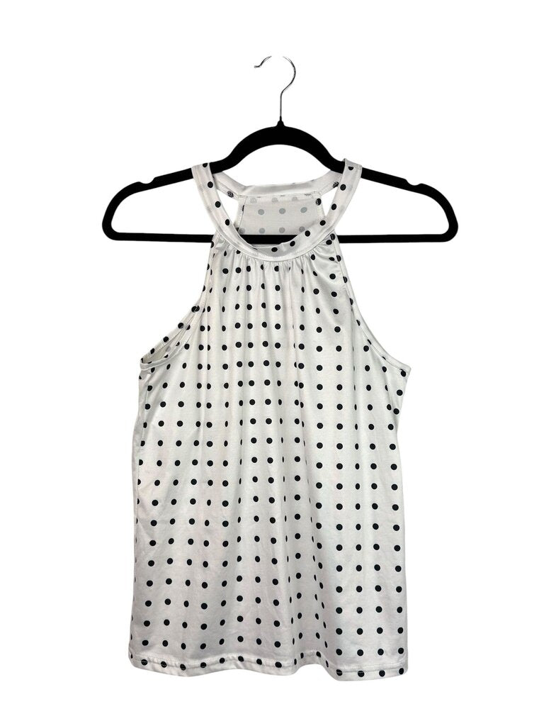 NAVY POLKA DOT TOP