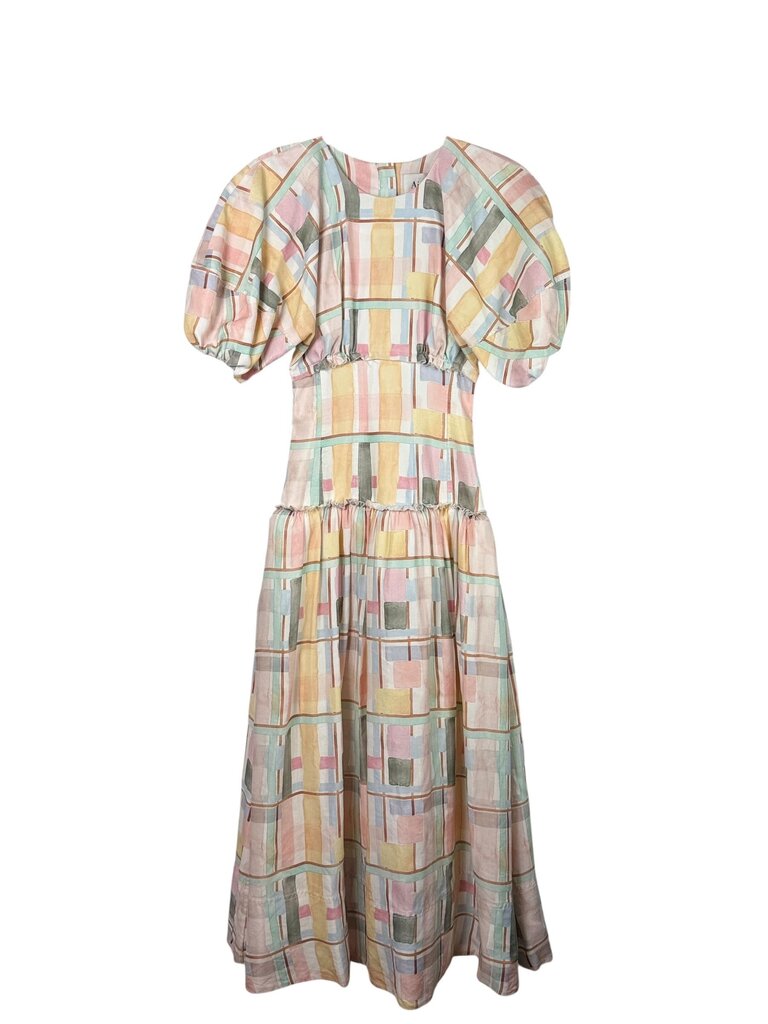 AJI. CORSET STYLE MIDI DRESS