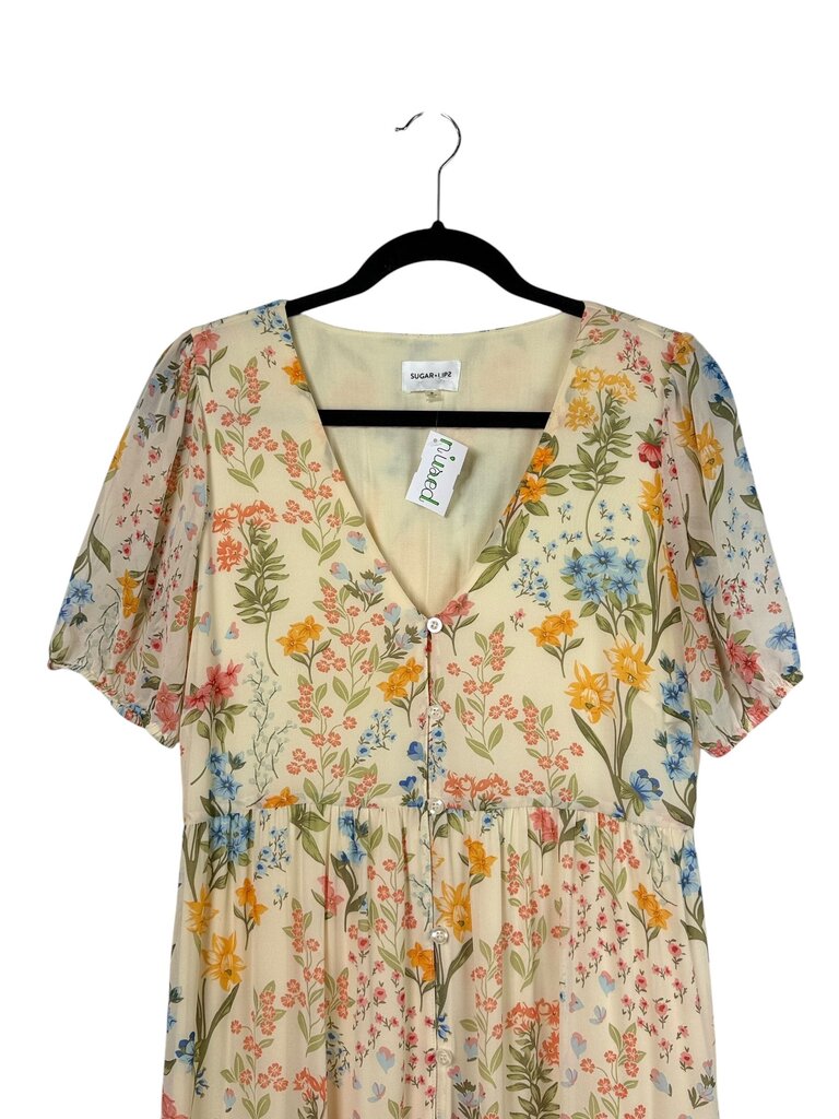 SUGAR LIPS FLORAL MAXI DRESS