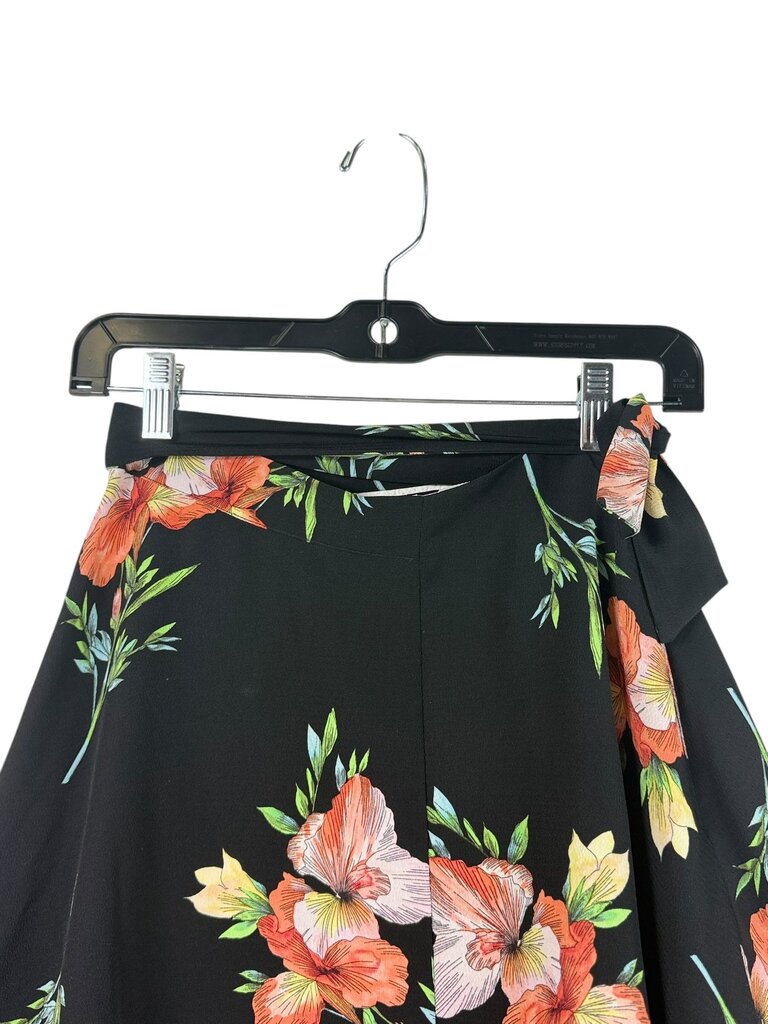 TOPSHOP FLORAL MIDI SKIRT