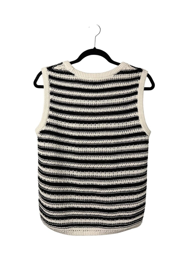 ANN TAYLOR STRIPED KNIT SWEATER