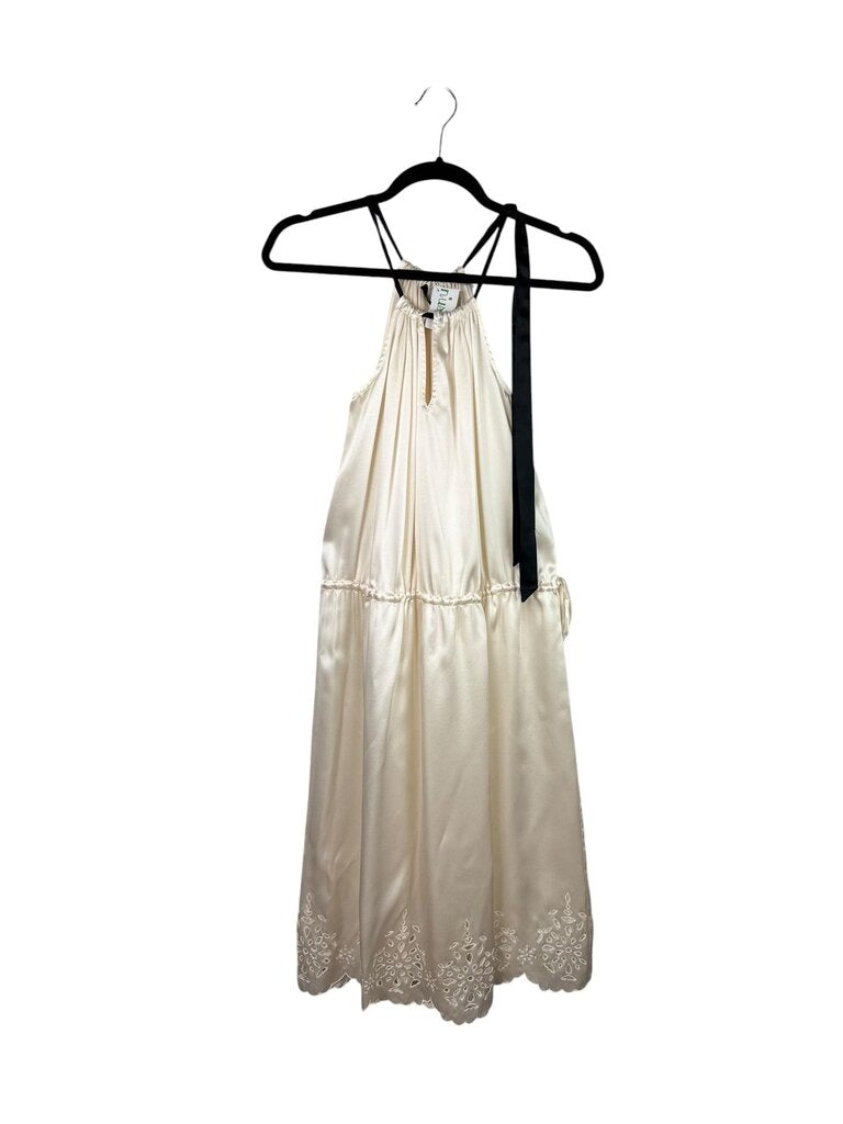 BCBG MAXAZRIA SILK EYELET DRESS
