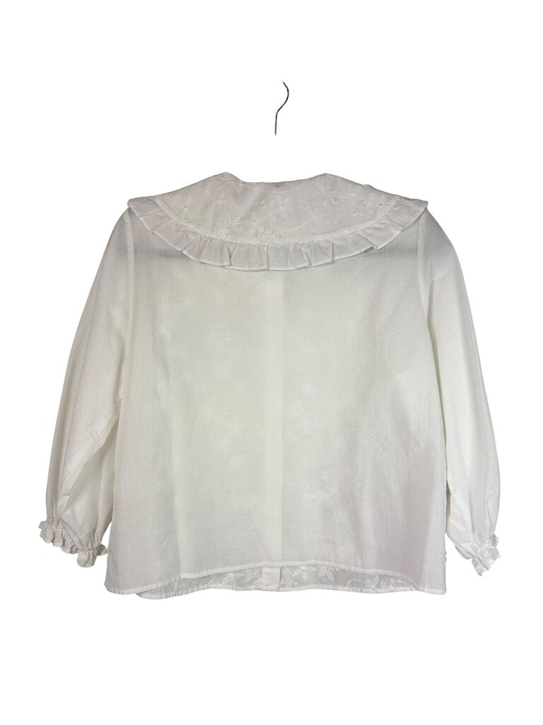 ZARA FLORAL APPLIQUE BLOUSE