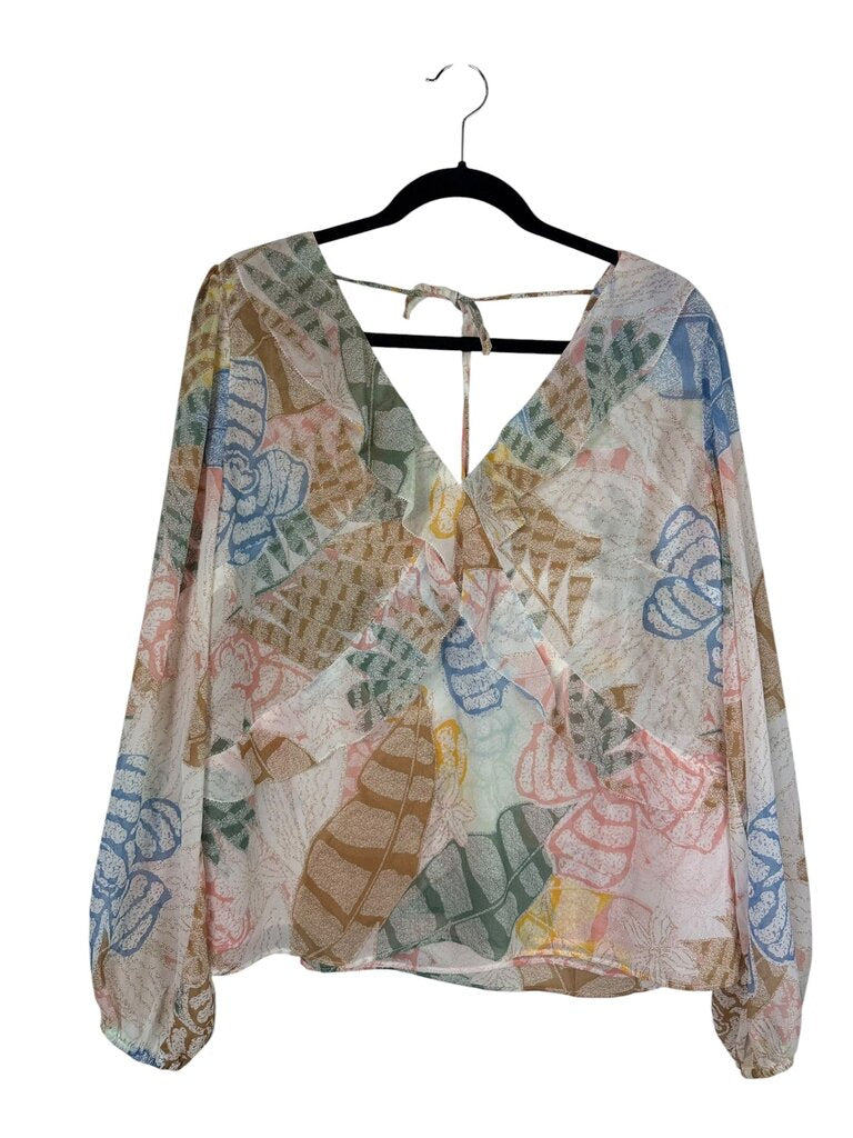 WHBM PASTEL CHIFFON BLOUSE